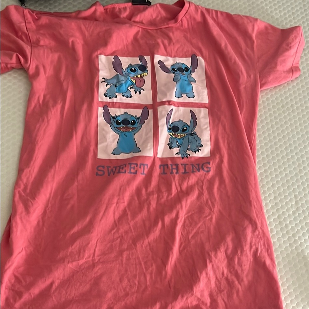 Pink Kids Shirt with Cartoon Print